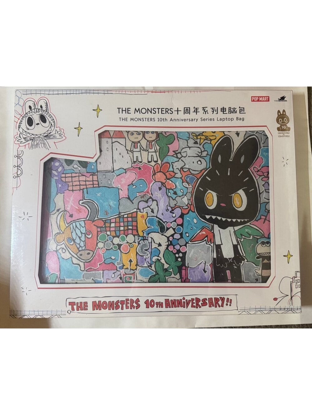 Popmart The Monsters 10th Anniversary Laptop Bag